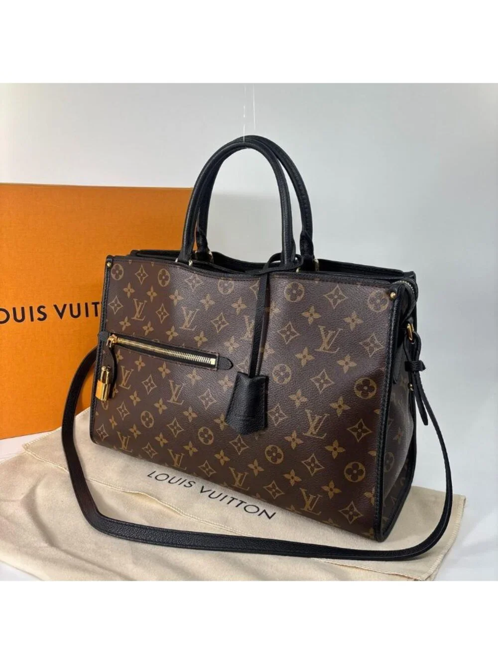 Louis Vuitton Monogram Macassar Popincourt MM Handbag